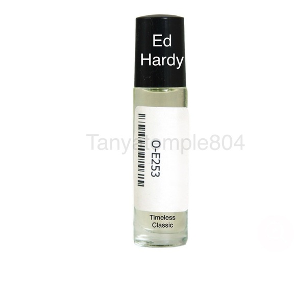 Old Edition Ed Hardy (M) Type 1/3 OZ Glass Roll-On Bottle - Picture 1 of 6